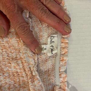 Kiki Koko Peach Textured Skirt - Size S